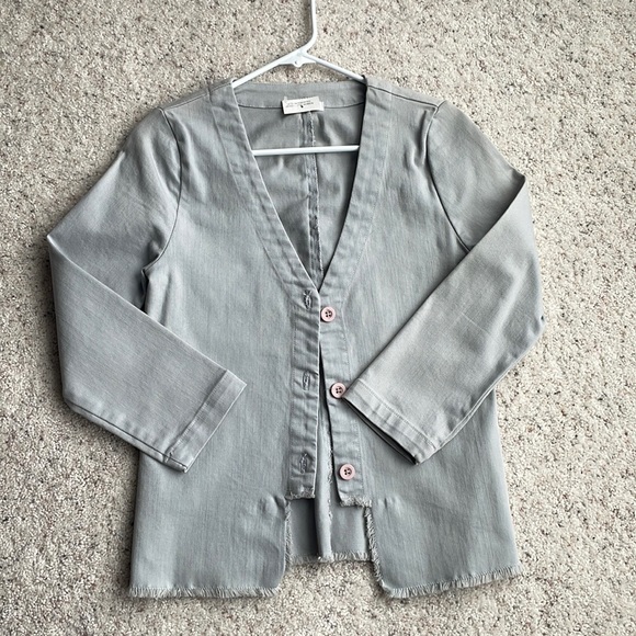 🆕LACAUSA Jacket Light Gray sz S - Picture 3 of 16